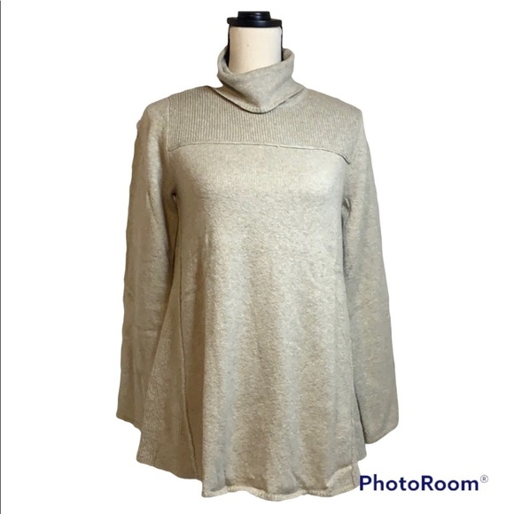 Style & Co Tan Turtleneck Tunic Sweater - Picture 1 of 5